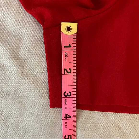 NWT Club Monaco Cecilia Shorts - red, size 0 - Picture 10 of 10